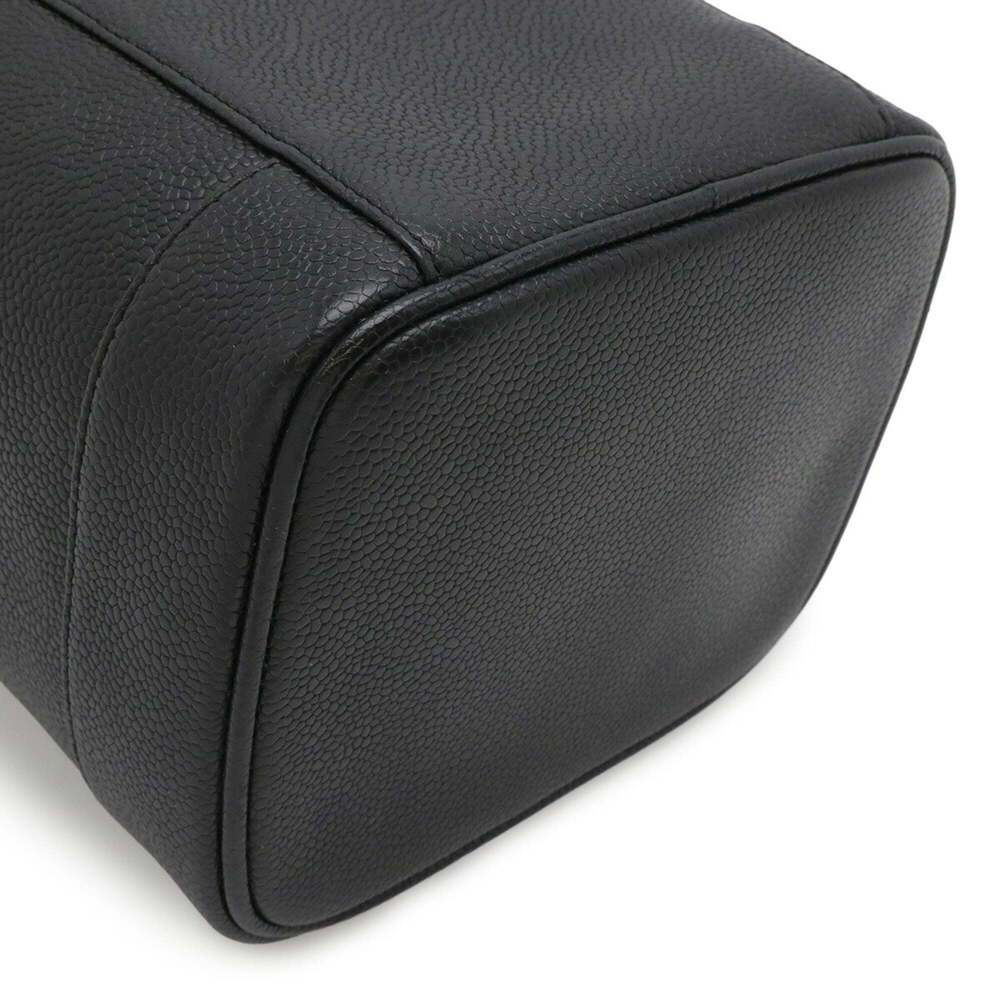 CHANEL Black Caviar Leather Logo Pouch - Picture 4 of 10